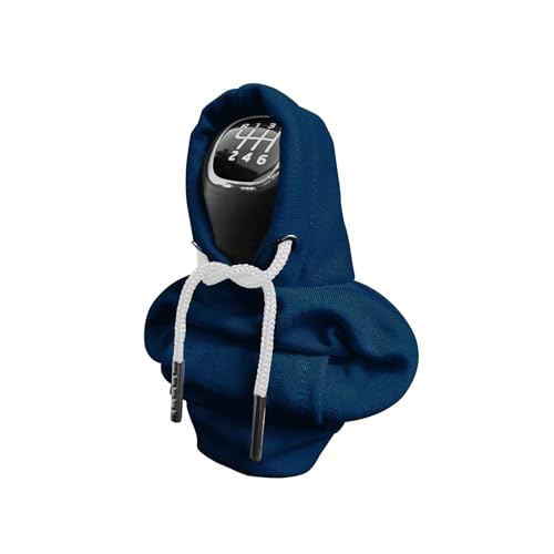 Gear Shift Hoodie, Universal Car Shift Knob Cover, Automotive Interior Cute Gadgets, Car Accessories and Decorations Mini Hoodie for Car Shifter - color: Blue, size: 1 Piece