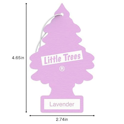 LITTLE TREES Car Air Freshener | Hanging Tree Provides Long Lasting Scent for Auto and Home | 24 Air Fresheners |Lavender - color: Lavender