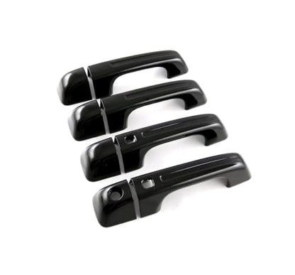 Car Accessories Fit for Dodge Ram 1500 2024 2023 2022 2021 2020 2019 Door Handle Cover Trims （Glossy Black with Smart Hole ABS 8PCS - color: Glossy Black With Smart Hole