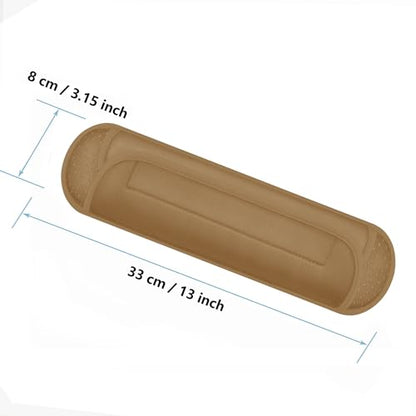 ZINZ Ultra Thick & Breathable Universal Shoulder Pad Cushion for Bag - Long & Comfort - color: Khaki