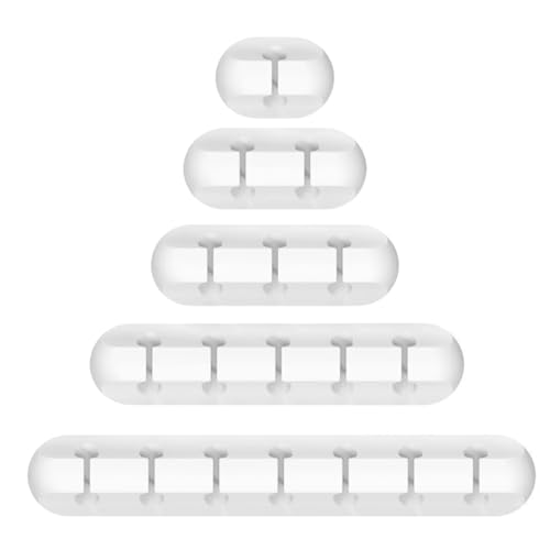 ZIMISI 5 Pack Adhesive Cable Clips, Car Cord Holder Cable Clips, USB Charger Holders for Cords, Wall Organizer Wire Management, Wire Organizer Accessories for Car, Nightstand, Home, Office (White) - color: White