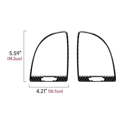 Car Air Vent Outlet Cover Decals for 2015-2023 Chrysler 300 / 300C / 300S / Limited/Touring Accessories Carbon Fiber Interior Stickers - color: Air Vent Cover