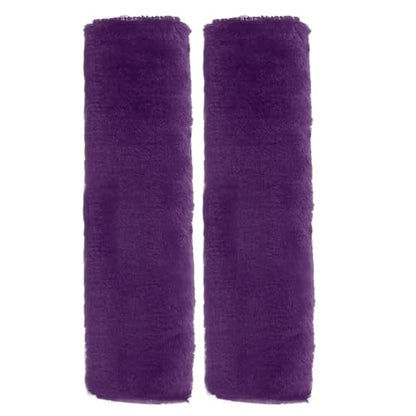 HARFINGTON 2pcs Car Seat Belt Pad Soft Fiber Seatbelt Shoulder Strap Covers Comfortable Driving Cushion Universal Car Accessories for Car, Purple - color: Purple