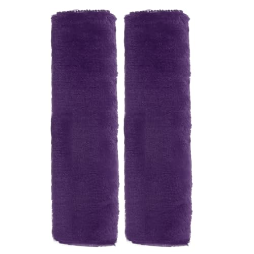 HARFINGTON 2pcs Car Seat Belt Pad Soft Fiber Seatbelt Shoulder Strap Covers Comfortable Driving Cushion Universal Car Accessories for Car, Purple - color: Purple