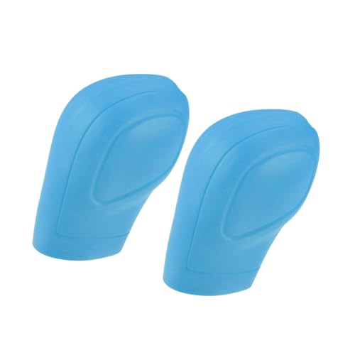 Universal Car Gear Shift Cover Comfortable Handbrake Shifter Cover, Anti-Slip, Silicone, Blue, 2 Pcs Durable Material