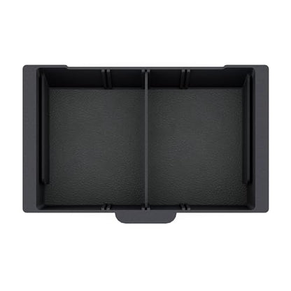 TWRAPS Slidable Armrest Organizer for Rivian R1T & Rivian R1S, Moving Tray Storage Box Insert, Made for the Center Console Area Under the Armrest, R1 Accessory R1 2021-2026 - style: Slidable