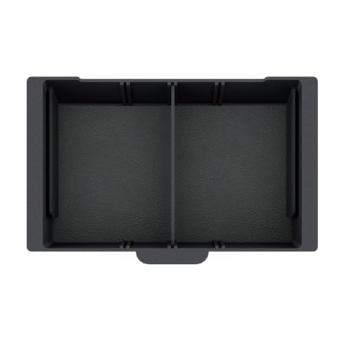 TWRAPS Slidable Armrest Organizer for Rivian R1T & Rivian R1S, Moving Tray Storage Box Insert, Made for the Center Console Area Under the Armrest, R1 Accessory R1 2021-2026 - style: Slidable