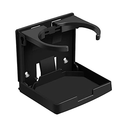 Adjustable Folding Drink Cup Holder with Screws Universal Bottle Holder for Marine Boat Caravan Car Trucks RVs Vans