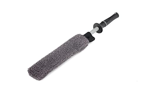 Detail Factory Wheel Brush Kit with Interchangeable Microfiber Covers | Ultra-Soft Cleaning, Washing and Detailing Wheels, Tires Rims - color: Gray
