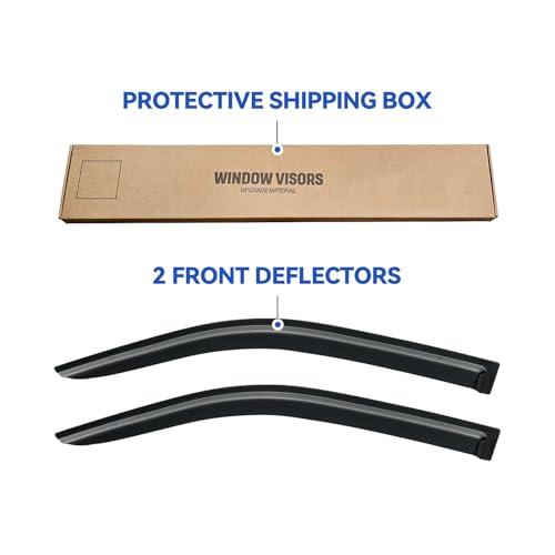 Window Visors Rain Guards for 2005-2020 Nissan Frontier King Cab, Out-Channel Window Vent Wind Deflectors Visors Shades for 05-20 Frontier Extended Cab, 2PCS - size: 2005-2020 Nissan Frontier King Cab