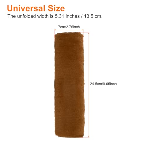 HARFINGTON 2pcs Car Seat Belt Pad Soft Fiber Seatbelt Shoulder Strap Covers Comfortable Driving Cushion Universal Car Accessories for Car, Chestnut - color: Chestnut
