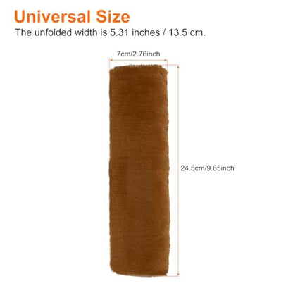 HARFINGTON 2pcs Car Seat Belt Pad Soft Fiber Seatbelt Shoulder Strap Covers Comfortable Driving Cushion Universal Car Accessories for Car, Chestnut - color: Chestnut
