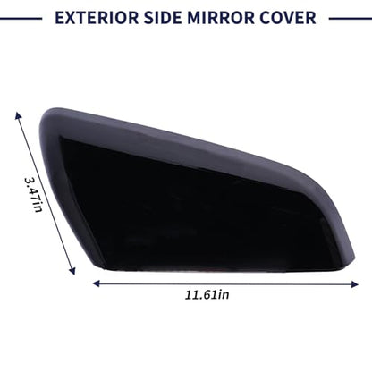 Exterior Side Mirror Cover Passenger Side 23406416 84225387 Compatible with Chevrolet Equinox GMC Terrain 2018-2023 Rearview Mirror Cap Right Side - size: Right Side