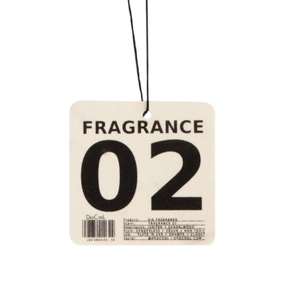 DedCool Air Freshener | Fragrance 02 | Hanging Odor Eliminator for Cars, Closets & Drawers | Juniper, Green Floral, Sheer Woods, Patchouli & Sandalwood | Vegan, Non-Toxic, Cruelty-Free - size: 1 Count (Pack of 1)