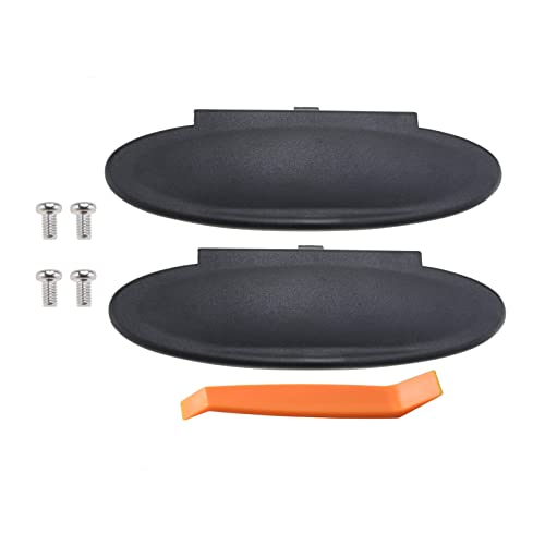 Replacement Sun Visor Vanity Mirror Covers Driver or Passenger Side Visor Mirror Lid for Porsche 996/997-911 986/987 for Boxster for Cayman 1996-2010 2Pcs Black - size: 2 Pieces (Cover Only)
