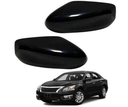 Mirror Cover Caps Housing Replacement for Nissan Altima 2013-2018 (Glossy Black) - style: Glossy Black