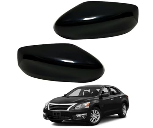 Mirror Cover Caps Housing Replacement for Nissan Altima 2013-2018 (Glossy Black) - style: Glossy Black