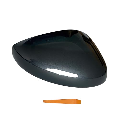 Passenger Right Side Mirror Cover Cap Compatible with Honda Civic 2022 2023 2024 - Meteoroid Gray Metallic (Color Code: NH904M) - Replacement Housing Without Turn Signal Hole - color: Gray, size: Right Passenger Side