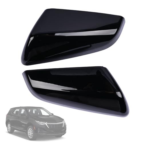 Exterior Side Mirror Cover Driver & Passenger Side Compatible with Chevrolet Equinox GMC Terrain 2018-2023 Rearview Mirror Cap Left & Right Side Replace 23406416 23406417 84225386 84225387 - size: Left & Right Side
