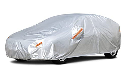 Kayme Hatchback Car Covers Waterproof All Weather, Sun Uv Rain Protection with Zipper Compatible with Mazda3, Corolla, VW Golf GTI, Ford Focus Hatchback (UP to 177 Inch, Not Fit Sedan) - size: C3 for Hatchback-length ( Up to 177 Inch )