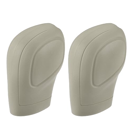 Motoforti Universal Car Gear Shift Cover Comfortable Handbrake Shifter Cover, Anti-Slip, Silicone, Beige, 2 Pcs - color: Beige