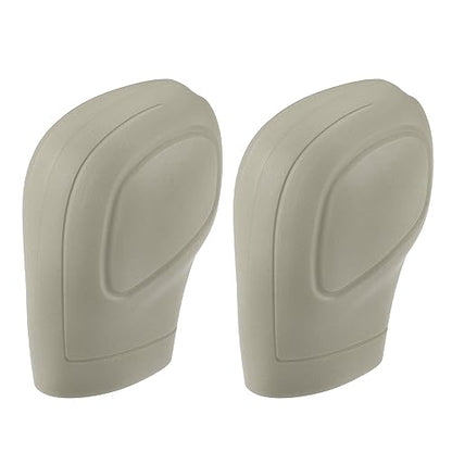 Motoforti Universal Car Gear Shift Cover Comfortable Handbrake Shifter Cover, Anti-Slip, Silicone, Beige, 2 Pcs - color: Beige