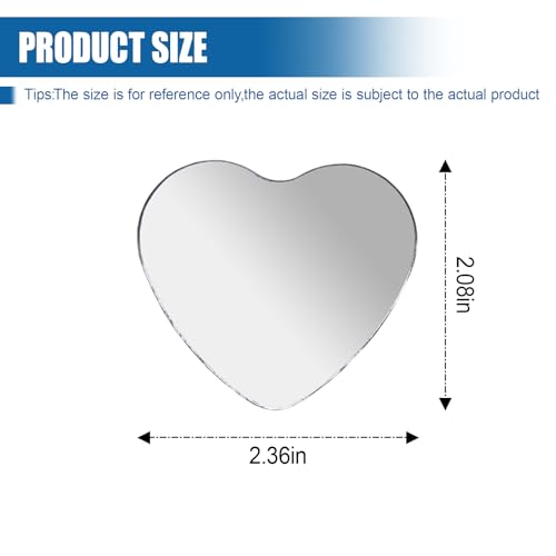 Heart Shaped Car Blind Spot Mirror, Adjustable Frameless HD Convex Rearview Side Mirror for Enhanced Safety, Universal Removable Wide Angle Auxiliary Mirrors Accessories for Vehicle (Heart) - size: Heart