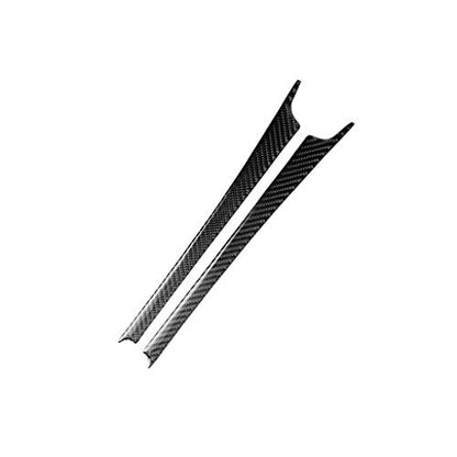 NVCNX Carbon Fiber Compatible with Mercedes-Benz C-Class W204 C250 C300 C350 C63 AMG 2008-2014 Sedan / 2012-2015 Coupe Accessories Car Gear Shift Panel Strip Cover Interior Trim Sticker Decal 2PCs - color: Gear Shift Panel Trim