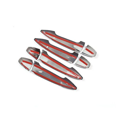 Car Carbon Fiber Texture Exterior Door Handle Cover Compatible with BMW X1 F48 2016 2017 X5 X6 F15 F16 2014-2017 ABS Protective Trim(Carbon Texture) - color: Carbon texture