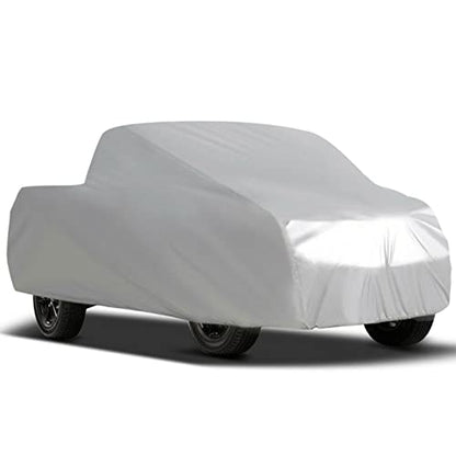 Full Coverage Car Cover All Weather Outdoor & Indoor Silver Pickup Truck Universal up to 230 L x 75 W x 65 H - size: 230 L x 75 W x 65 H