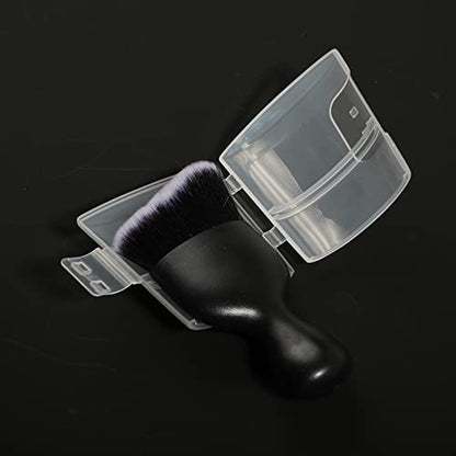 AOCISKA Car Interior Detailing Brush,Soft Bristle Cleaning Brush Car Detailing Brush Dusting Brush,Car Interior Cleaning Tool,Auto Detail Brush Car Dash Duster Brush (Black&White with Cap) - color: Black&white With Cap