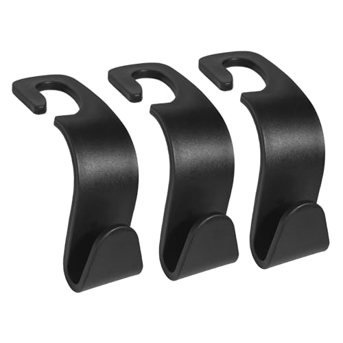 6 Pcs Hooks for Car Seat Headrest Hook, Car Back Seat Headrest Hooks Storage for Automotive Vehicle Cars Accessories Purses Grocery Bags Handbag Coat Umbrella Hanger Holder Organizer