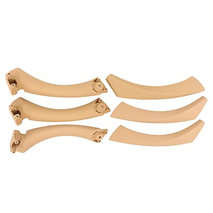 NewYall Beige Interior Door Panel Handle Pull with Outer Trim Cover for BMW E90 E91 E92 E93 3 Series 320 323 325 328 330 335 Rear Left and Front Rear Right Side - color: Beige