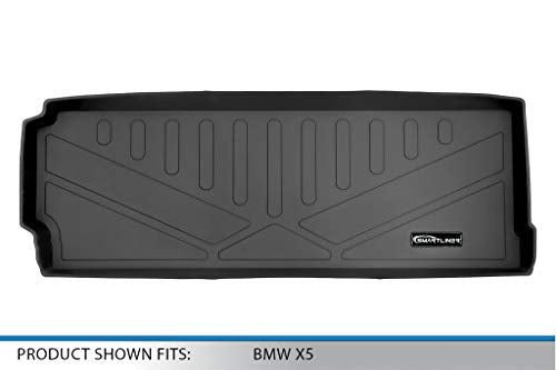 SMARTLINER All Weather Custom Fit Cargo Trunk Liner Floor Mat Behind 3rd Row for 2007-2008 BMW X5 3.0si
