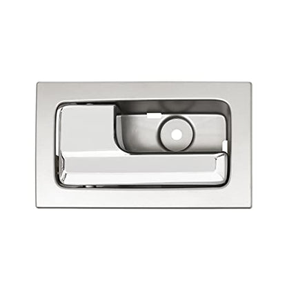 Gledewen Interior Door Handle, Compatible with 2009-2014 Ford F150, Front/Rear Inside Left Driver Side | CL3Z-1522601-GA 9L3Z-1522601-CB 90826 | Chrome Lever Gray Housing Inner Handle - color: Chrome Inner Left