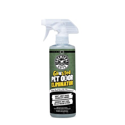 Chemical Guys Ghosted Pet Odor Eliminator 16 Oz Pet Smell Neutralizer for Car Interior, Carpet, Upholstery, Fabric Seats, Home, Furniture, Citrus Scent Spray Cleaner - size: 16 Fl Oz (Pack of 1)