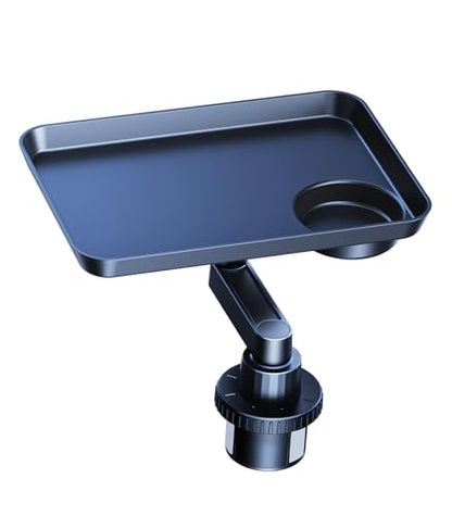 Car Cup Holder Tray, Car Food Tray Table for Car Eating Lunch, Cup Holder Expander Insert Interior, Long Road Trip Essentials Travel Patrol Accessories Drink Holder Organizer for Semi Truck Rv