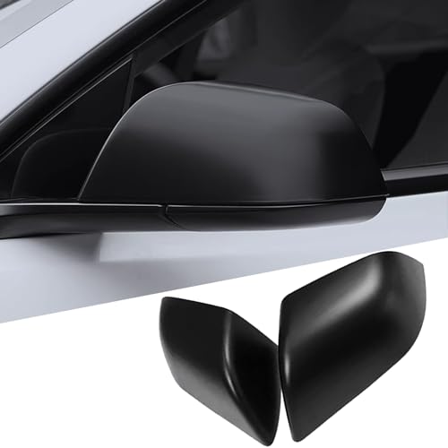 for Tesla Model 3 Rearview Mirror Guard Cover, Side Mirror Cover Exterior Accessories fit for Tesla Model 3 2017-2025 (Model 3-Matt Black) - color: Model 3-Matt Black