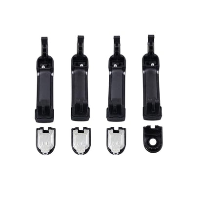 Painted Black 1 Lot 4 Doors Exterior Handle Door Outer Handle Compatible with Nissan Versa 2007-2012 - color: Black