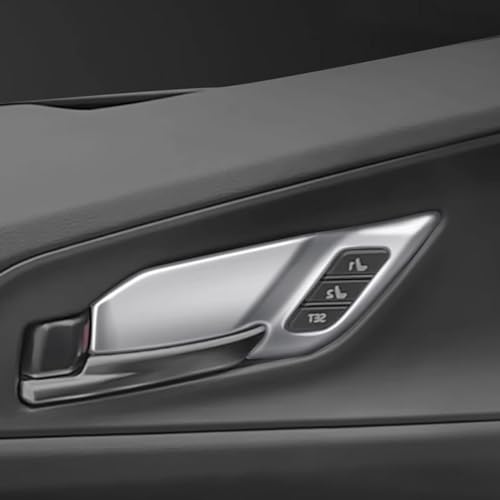 Beautost for Toyota Prius 2023 2024 2025 2026 Interior Door Handle Bowl Panel Cover Trims (Matte Silver) - color: Matte Silver
