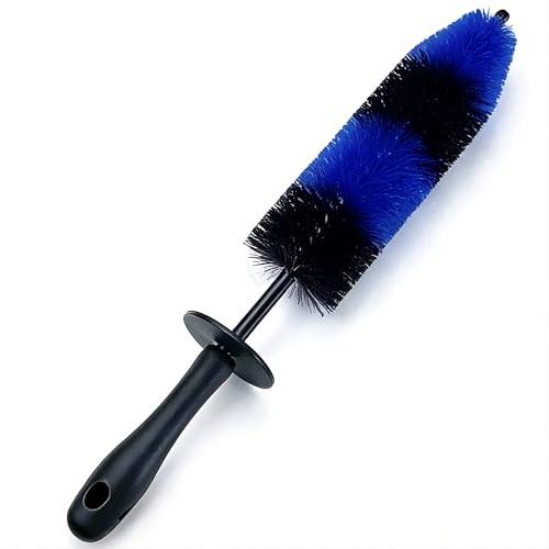 Wheel & Tire Brush – Soft Bristle Long Handle Detailing Brush for Car Rims, Tires, Wheels, Exhaust Tips, Engine Bay, Scratch-Free Deep Cleaning - size: Narrow Fit
