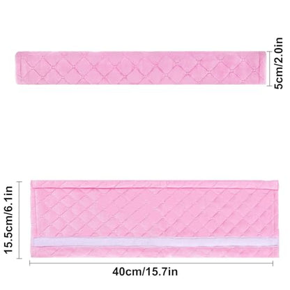 Amooca Soft Automotive Seat Belt Cover Seatbelt Shoulder Pad Neck Protector Cushions Universal Fit SUV Trucks Backpack Pink Extra Long 15.7in - color: Pink, size: 15.7in-1pc