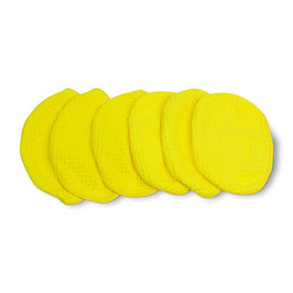 Invisible Glass 95182 Wet-Dry Pro Mini Replacement Quick Change Waffle Weave Microfiber Bonnets for Glass Cleaning, Mini, Pack of 6, Yellow - size: Pack of 3, style: Mini