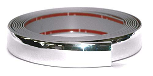 Car Door Edge Scratch Guard Trim Molding Protector 40mm (1.57inc) x 5m(16feet) Chrome Sticky Cover U Shape Air Vent Edge Decoration - color: PrimeMetalice, size: 5metres(16Feet)