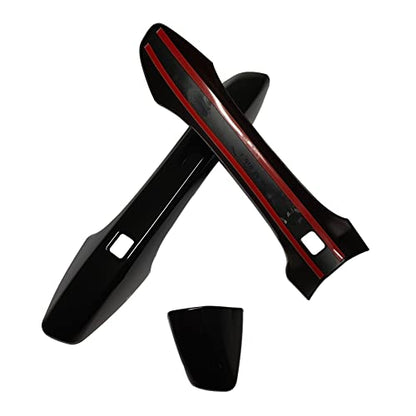 AOKIO ABS Glossy Black Exterior Door Handle Cover Trim for Kia K5 Accessories 2020 2021 2022 2023 2024 2025 with Smart Keyhole (Not for Optima 2015-2019) - size: Door Handle Cover