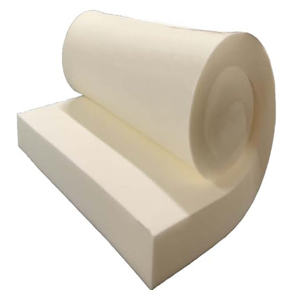 GoTo Foam 4" Height x 24" Width x 72" Length 35ILD (Semi-Firm) Upholstery Cushion Made in USA - color: Semi-firm, size: 4x24x72