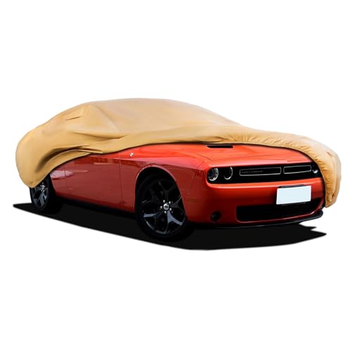 Heavy Duty Outdoor Car Cover Custom Fit for Dodge Challenger, Windproof All Weather Waterproof Sun Rain UV Dust Snow Protection Outdoor Car Covers - size: Custom Fit Dodge Challenger