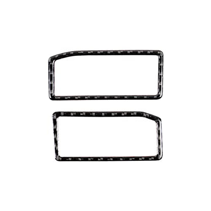 NVCNX Car Dashboard Defogging Air Vent Frame Cover Decal Compatible with Lexus IS250 2014 2015 / IS200t 2016 2017 / IS300 2016-2020 / IS350 2014-2020 Carbon Fiber Interior Trim Accessories Black - color: Air Vent - a