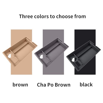 Compatible with Lexus ES ES250, ES300, ES300h, ES350H, 2022, 2023, 2024, interior armrest storage box, bracket tray, center console organizer, in car supplies - color: 2022-2024ES Box black