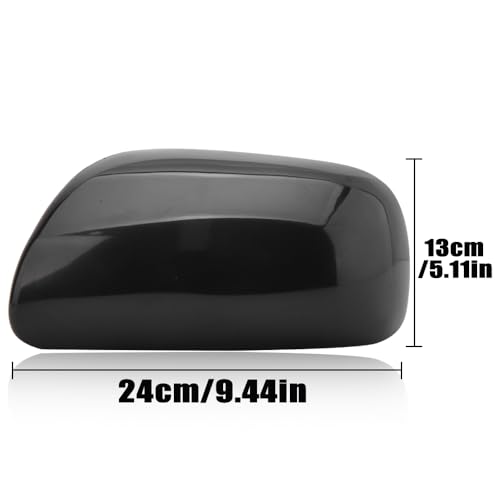 Left Primed Black Front Door Wing Side Rearview Mirror Cover Cap Casing Housing For Toyota Yaris 2006 2007 2008 2009 2010 2011 Driver Side - size: Left Driver Side